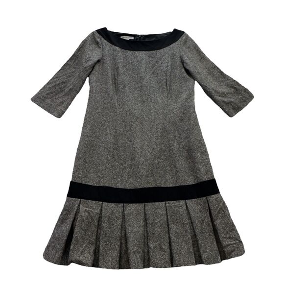 Vintage Pendleton Dress 10 Academia Wool Silk 90s Pleats Capsule Quiet Luxury - Picture 1 of 16